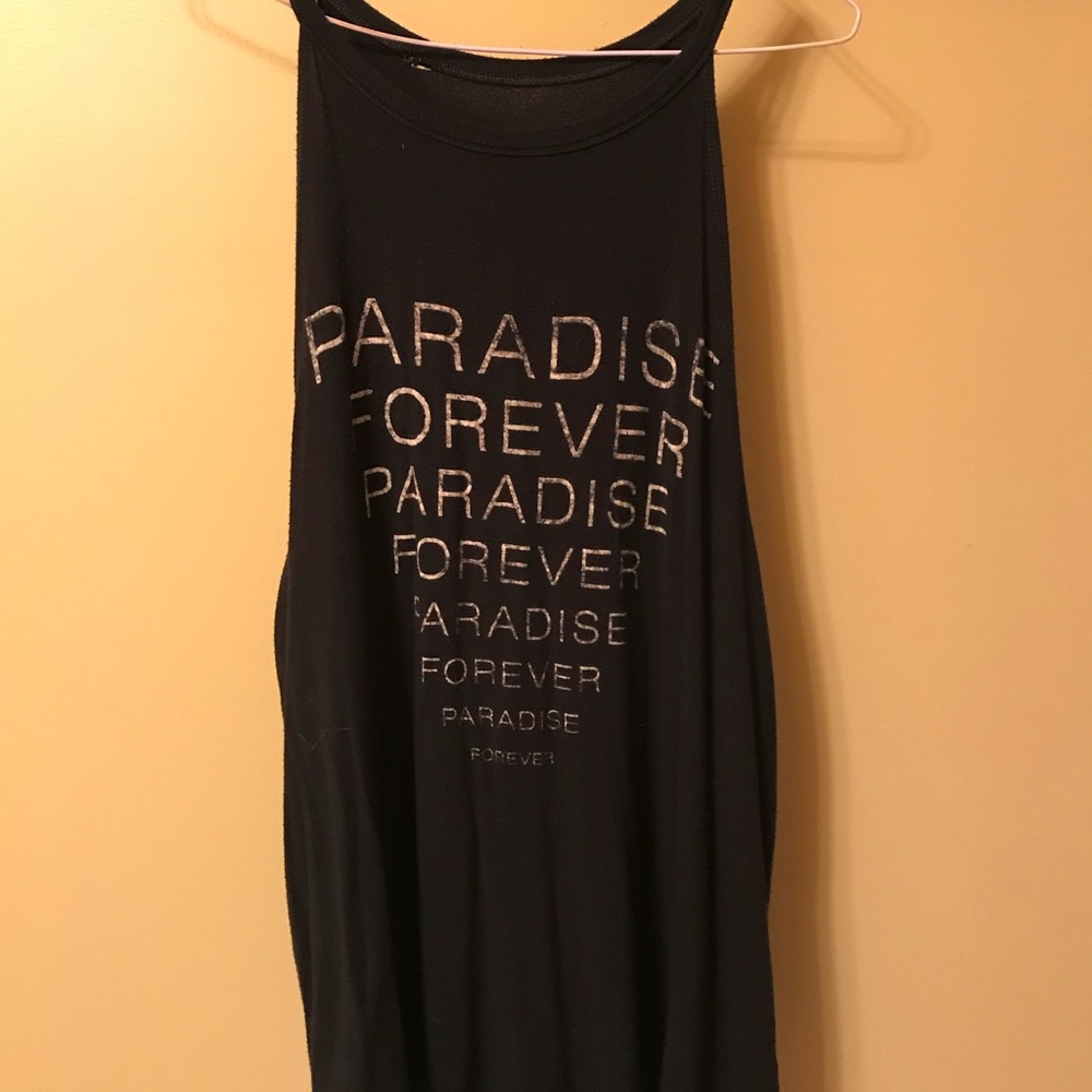 “Paradise forever” graphic tank